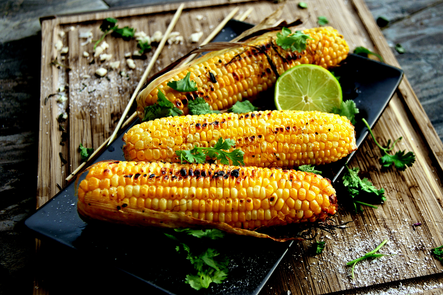 grilled corn