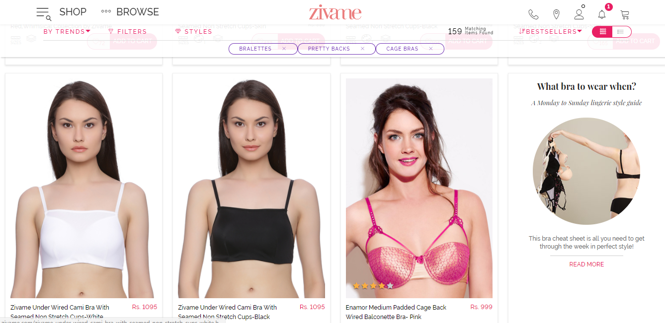 Prettysecrets - Shop for PrettySecrets Women Lingerie Collection Online at  Myntra