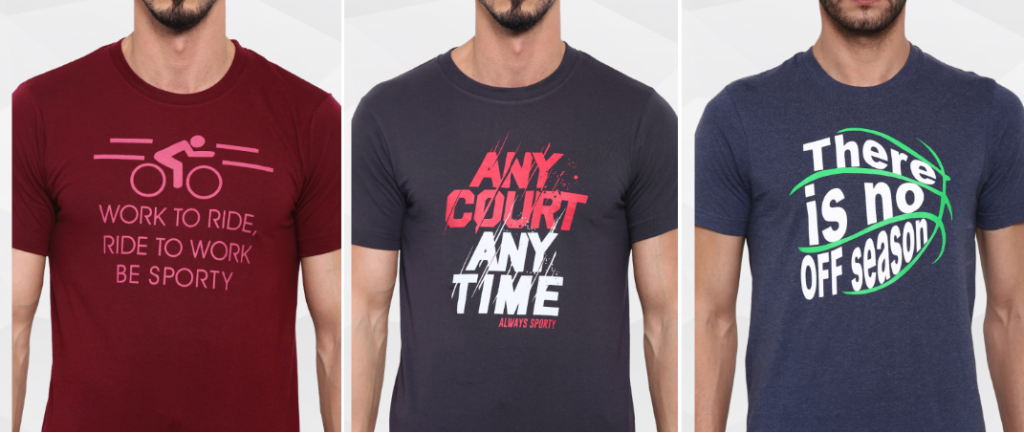 sporto red t shirt