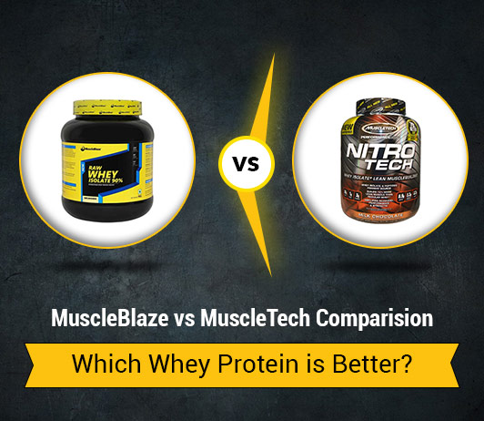 MuscleBlaze vs MuscleTech Whey Protein: Which Whey Protein is Better? MuscleBlaze-vs-MuscleTech-Comparision