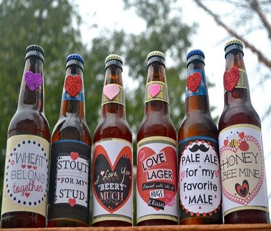 Beer Bottles with Customized Labels