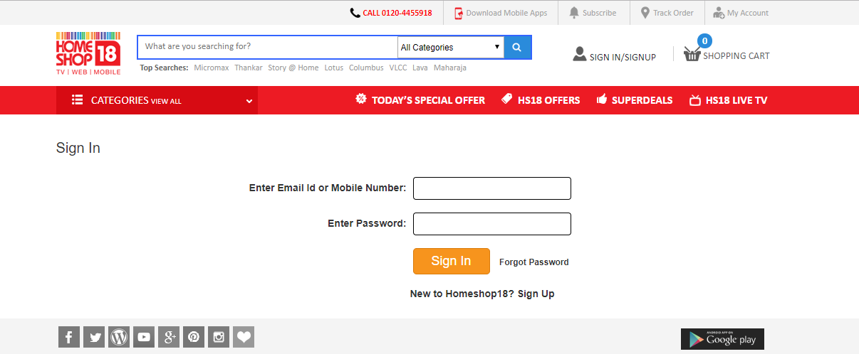 Homeshop18 Customer Care Numbers: Homeshop18 Toll Free Helpline Number & Contact Number