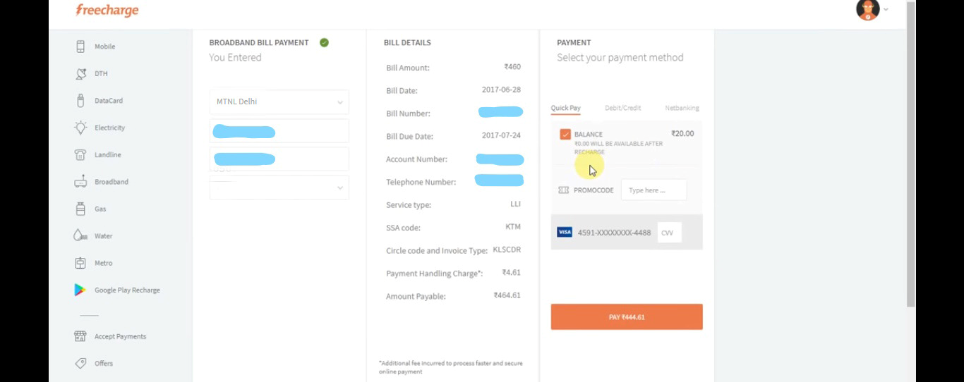 MTNL Freecharge