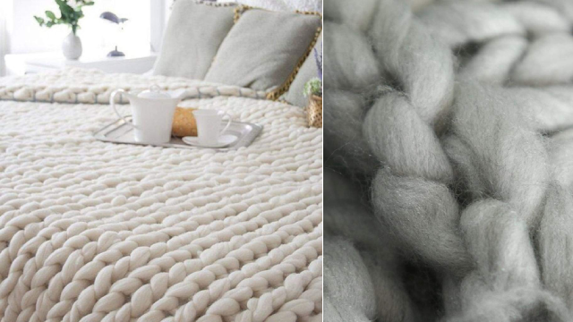 Knit Blanket To Snuggle Up In Those Winter Months