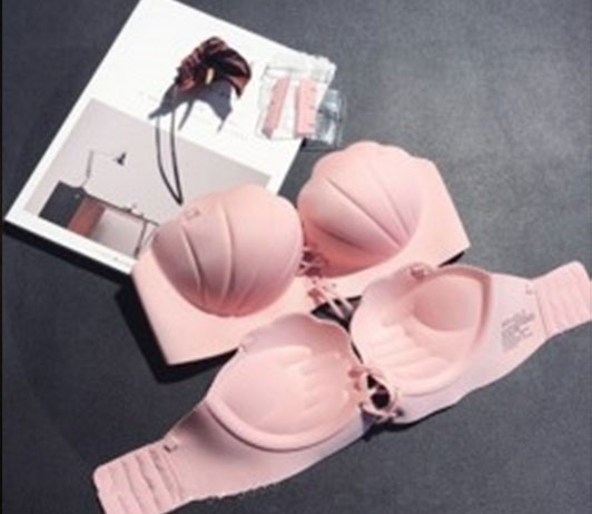 5) Different Accessories Available on Zivame pink breast cups with grey background on zivame