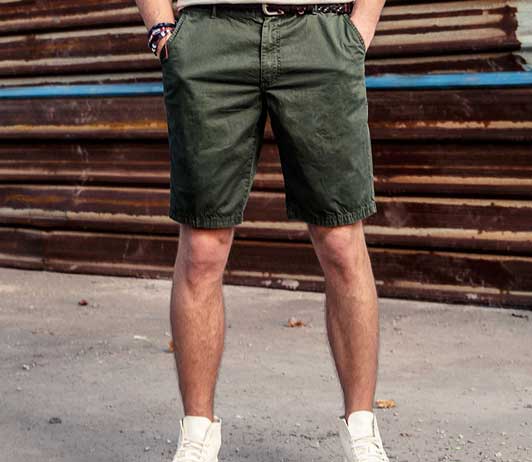 men's-shorts_ajio_binge&chill men's olive shorts on ajio