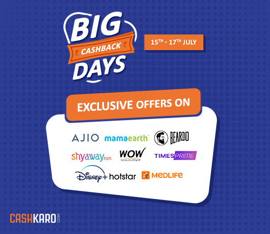 Big Cashback Days Sale