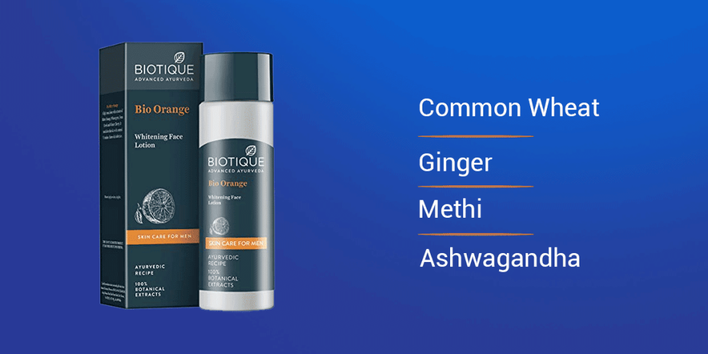 15 Best Face Creams for Men in India Biotique Bio Orange Nourishing Face Lotion For Men