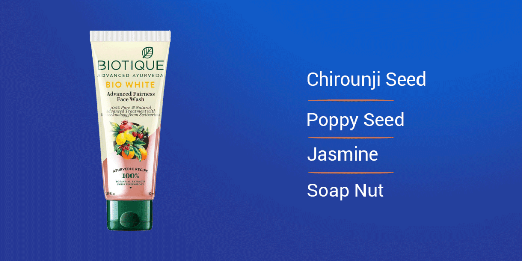 Biotique whitening face wash