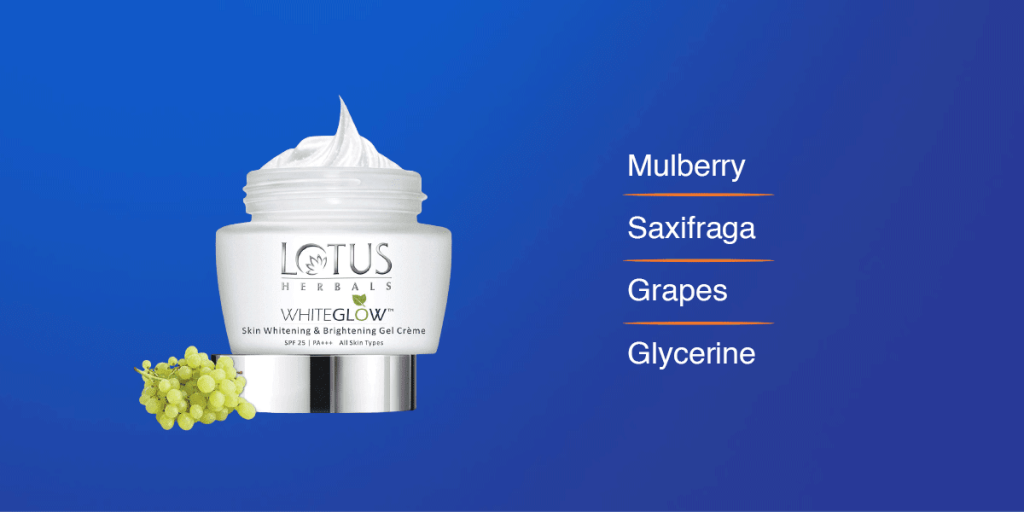 Lotus Herbals Whiteglow Skin Whitening & Brightening Gel Cream
