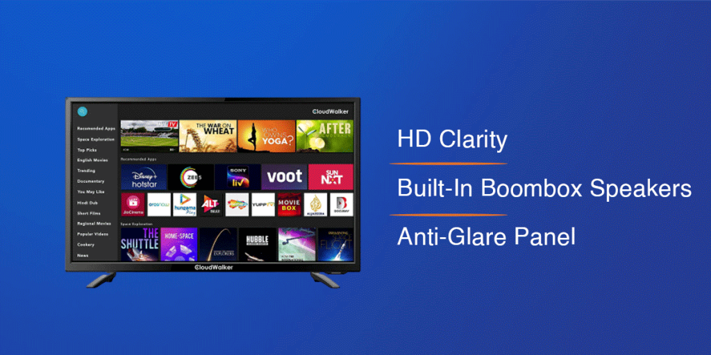 11 Best LED TVs in India With Specs & Reviews CloudWalker HD Smart LED TV