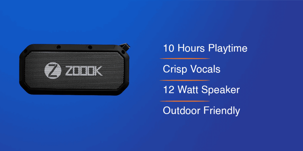 Zook Bass Warrior Portable Wireless Speaker