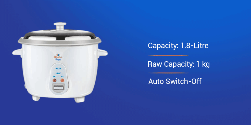 Bajaj RCX 5 1.8-Litre Electric Rice Cooker