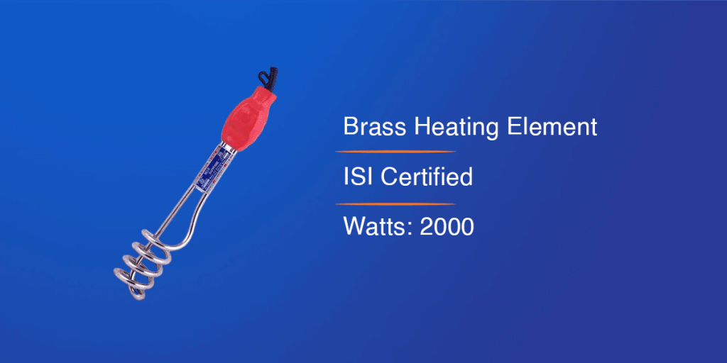 Blue Sapphire Spiral Immersion Water Heater Rod