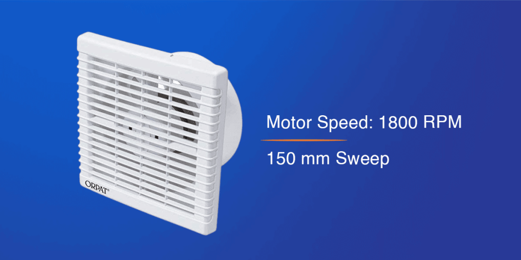 Orpat Ventilation 6-Inch Kitchen Exhaust Fan