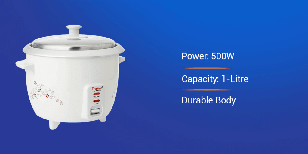 Prestige Delight PRWO 1-Litre Electric Rice Cooker