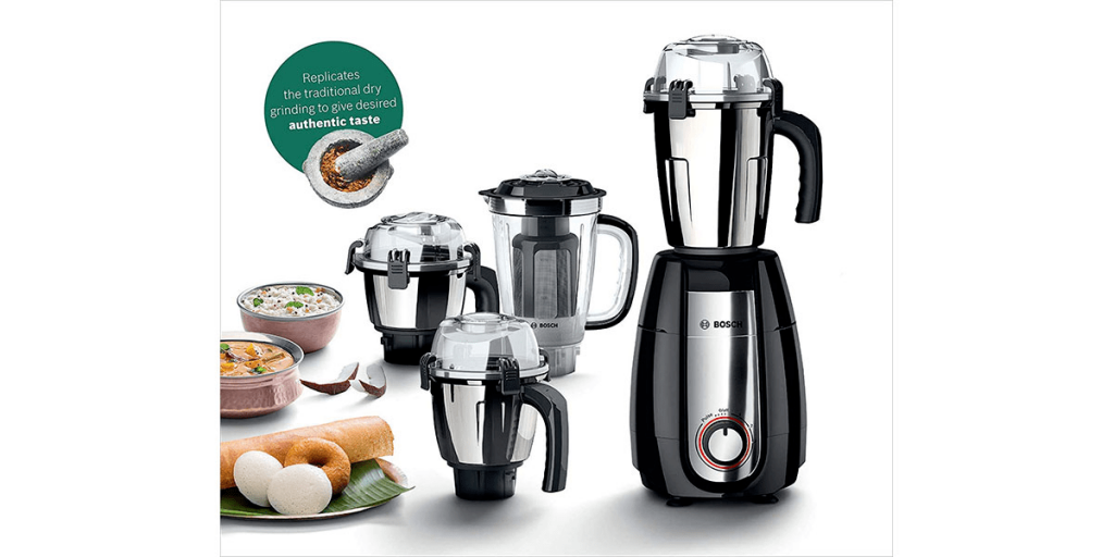 Bosch TrueMixx Pro Mixer Grinder, 1000 W – 3+1 Jars