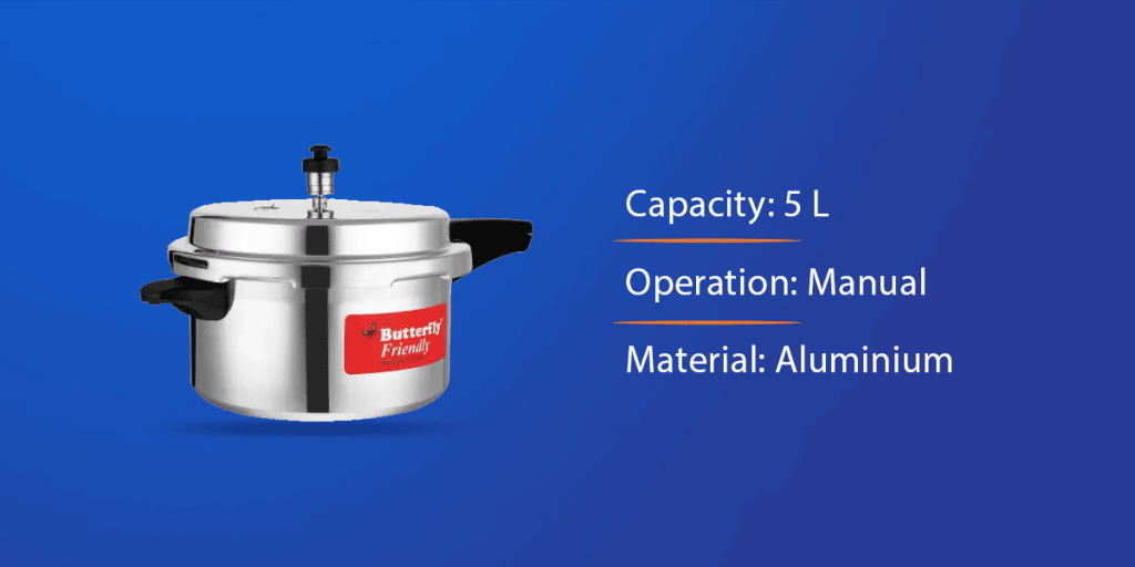Butterfly 5 L Induction Bottom Pressure Cooker