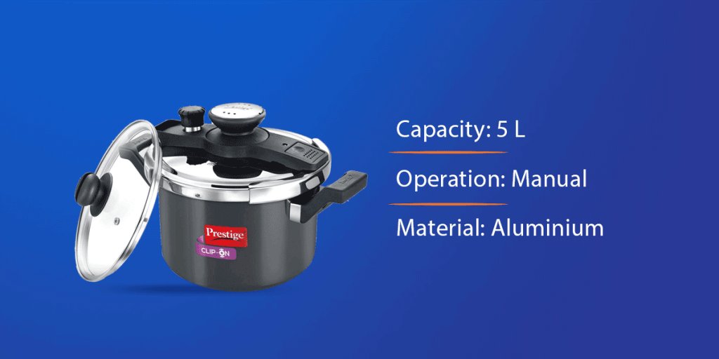 Prestige Clip On Aluminium Pressure Cooker