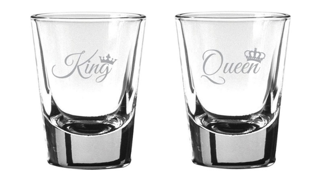 His And Her’ Couple Shot Glasses