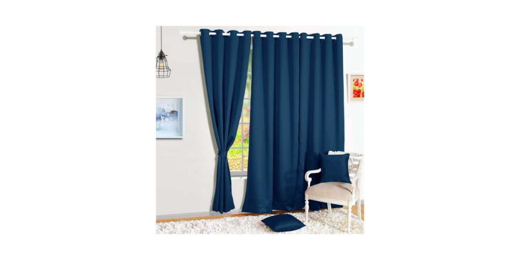 Story@Home Solid Blackout Door Curtain