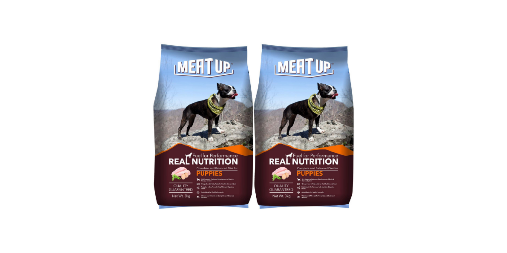 Meat up outlet dog food online