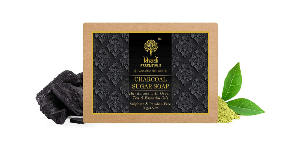 Khadi Essentials Ayurvedic Activated Charcoal Soap