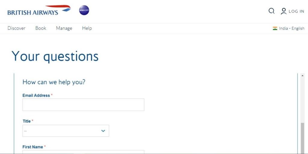 British Airways Customer Care