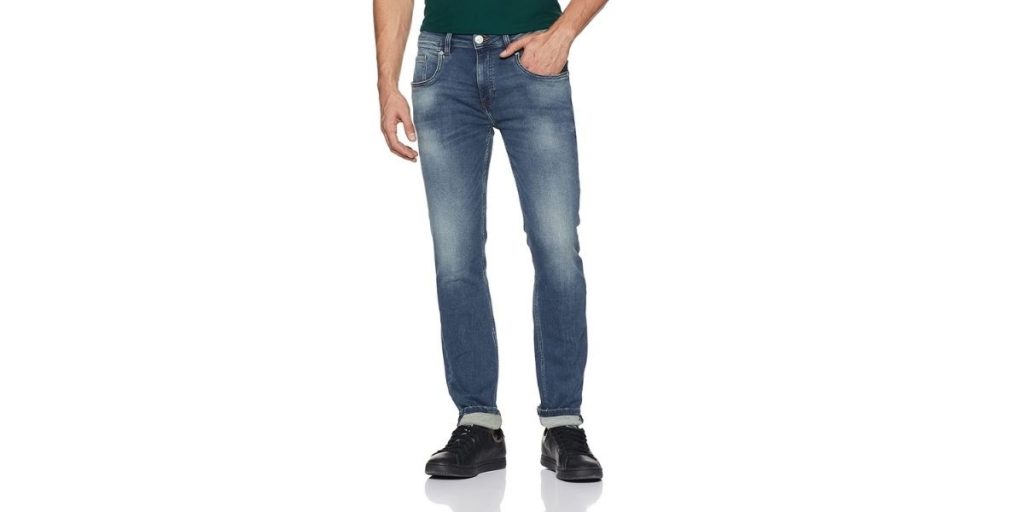Ed Hardy Blue Washed Slim Fit Jeans