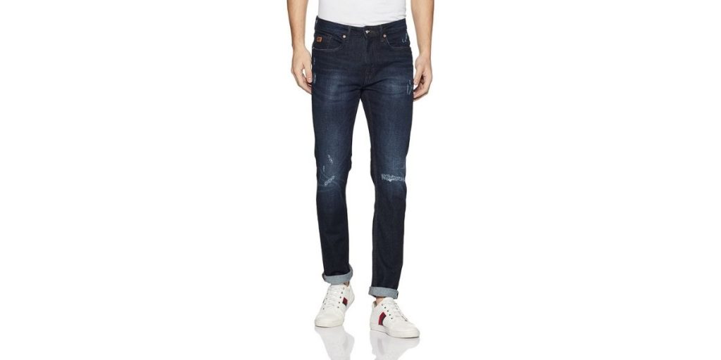 Ed Hardy Men's Super Slim Fit Distressed Jeans