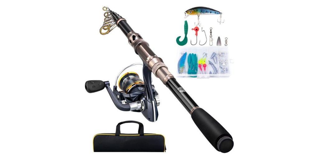 QiyuanLS Fishing Rod and Reel Combo, Carbon Fiber India