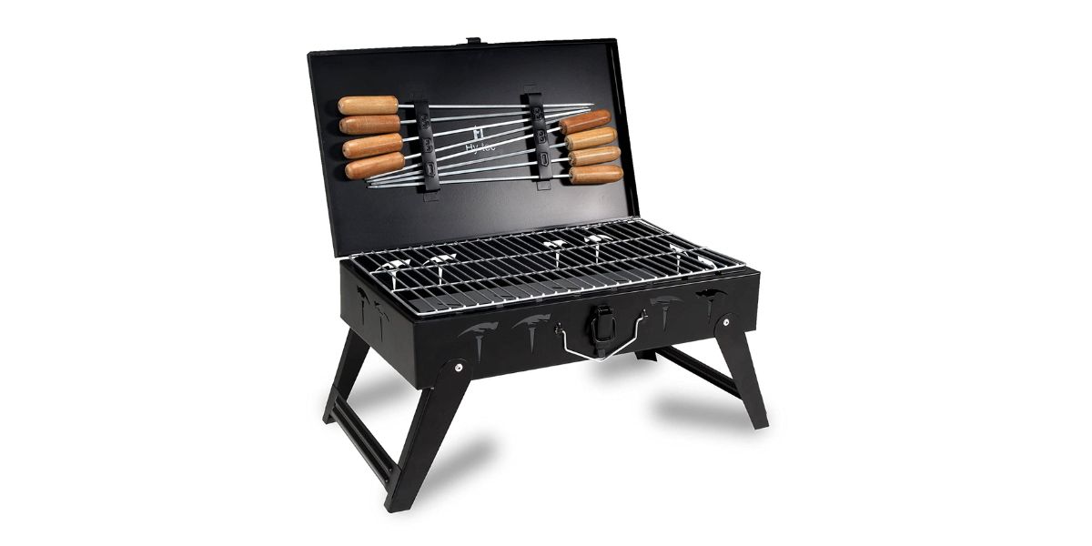 H Hy-tec HYBB Foldable Charcoal Barbeque Grill