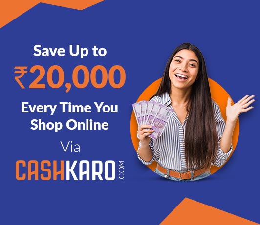 Save everytime you shop via Cashkaro