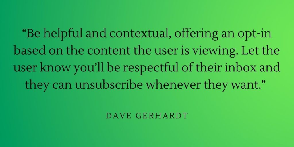 DAVE GERHARDT Quote