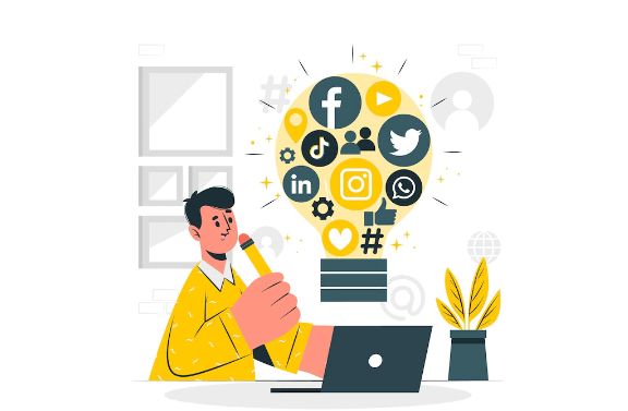 Social Media Manager Illustration