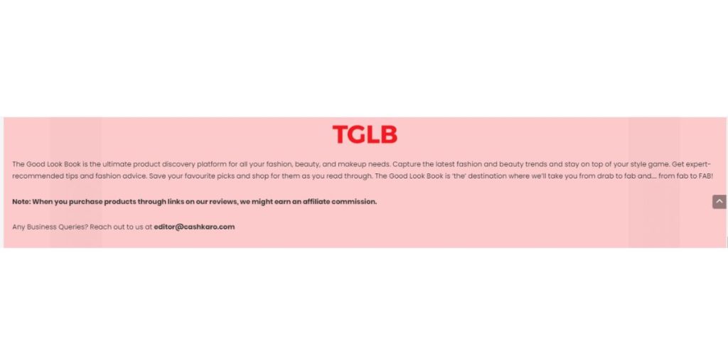 TGLB Affiliate disclosure