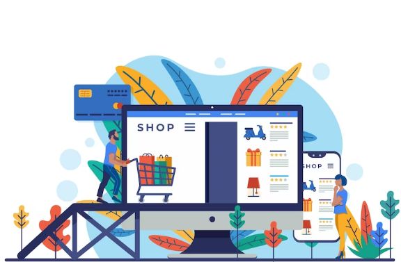 E-commerce store illustration