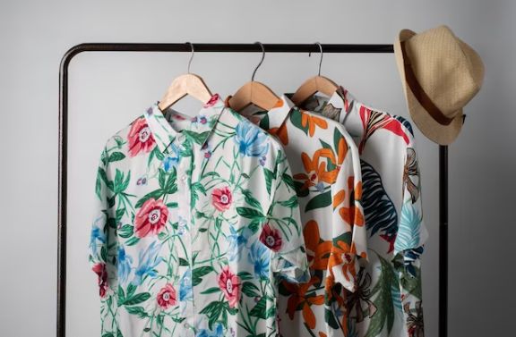 Floral print clothing