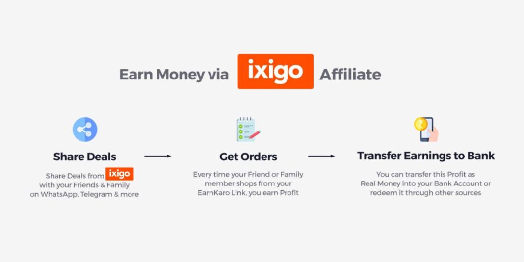 Ixigo Affiliate Program with ₹90 Commission October 2024