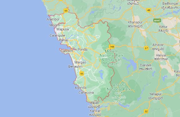 Map of Goa