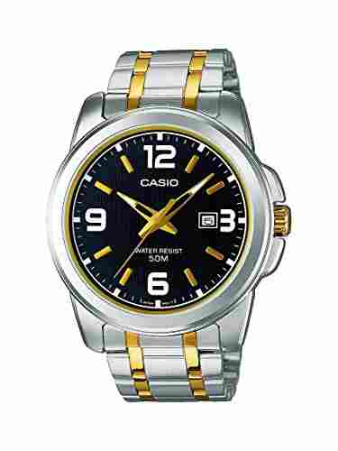 casio enticer black dial men's watch