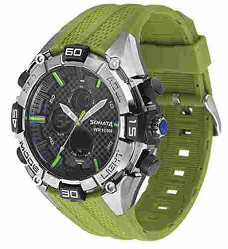 sonata super fibre analog watch