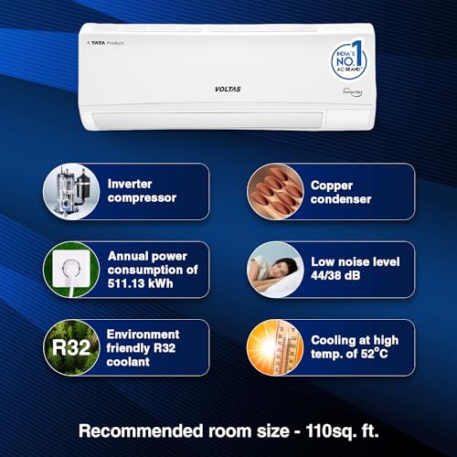 Voltas 1 ton 5 Star Inverter Split AC