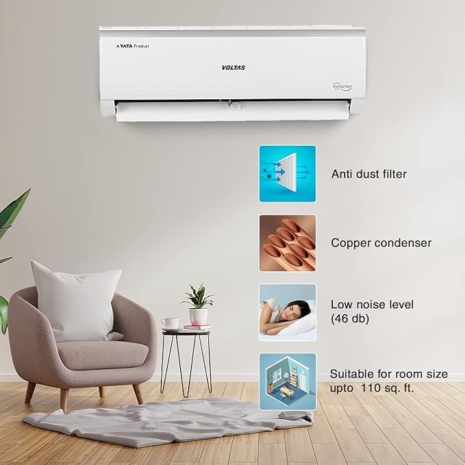 Voltas 1 Ton 5 Star, Inverter Split AC