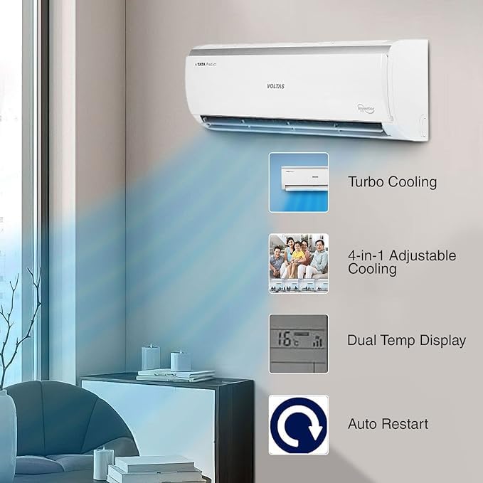 Voltas 1 Ton 5 Star, Inverter Split AC