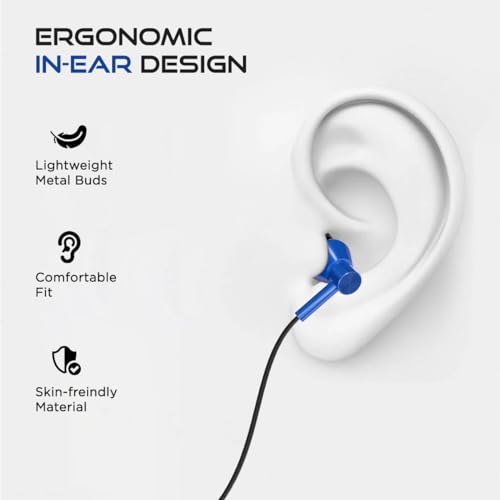 pTron Boom Play X1 In-Ear Type C Wired Headphones