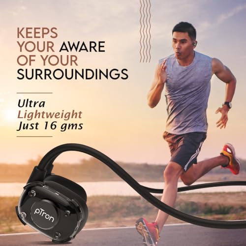 pTron Tangent Impulse Safebeats Open Ear Wireless Headphones