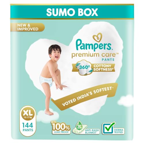 Pampers Premium Care Pants Style Baby Diapers, X-Lar