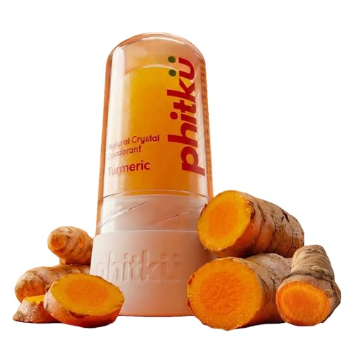 Phitku Alum Infused Crystal Roll-On Stick | Turmeric