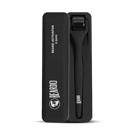 Beardo Beard Activator Derma Roller for Men, 540 - 0.5mm Chromium needles